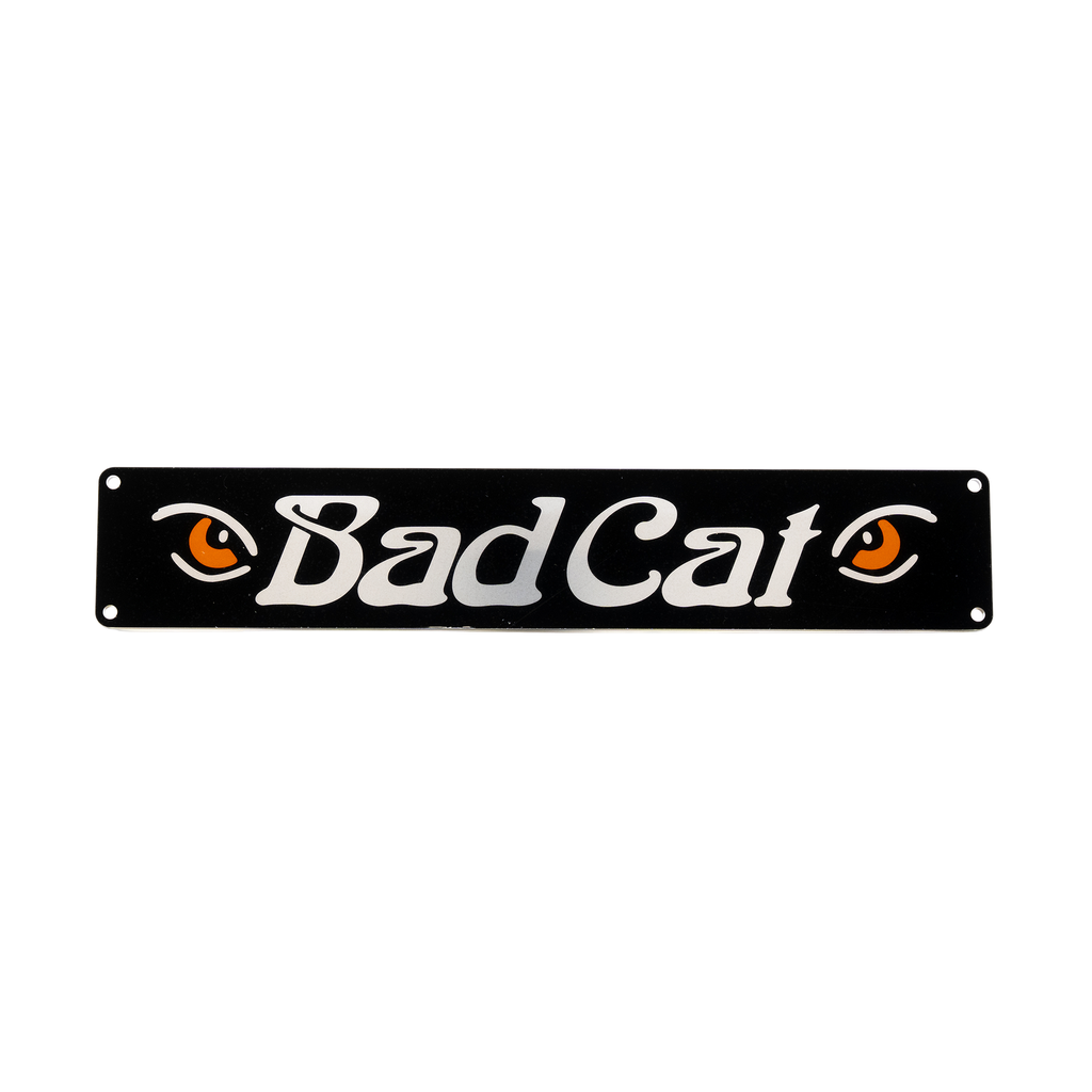 Bad Cat Eyes Logo Plate
